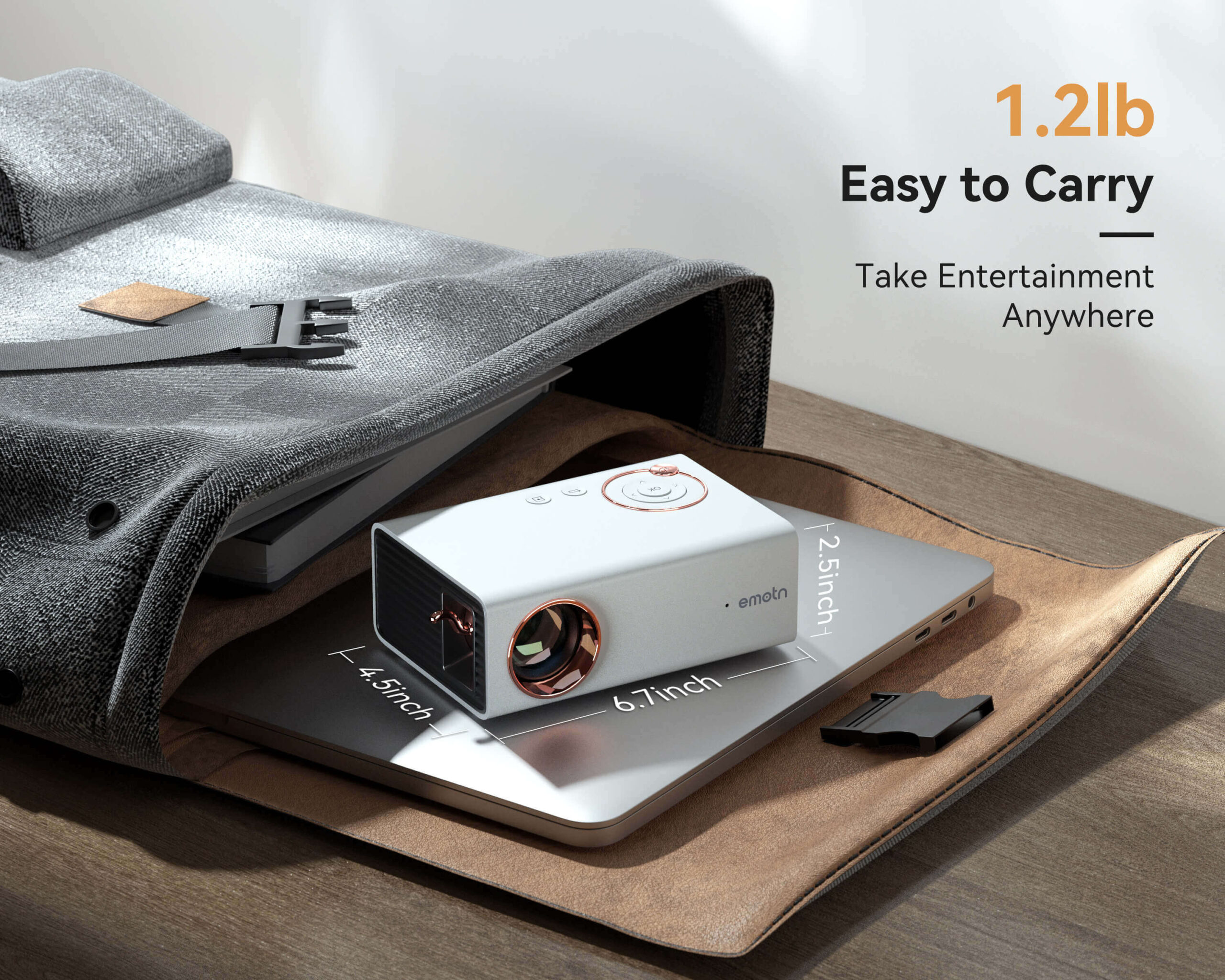 Emotn A1 Mini Portable Projector - Image 3
